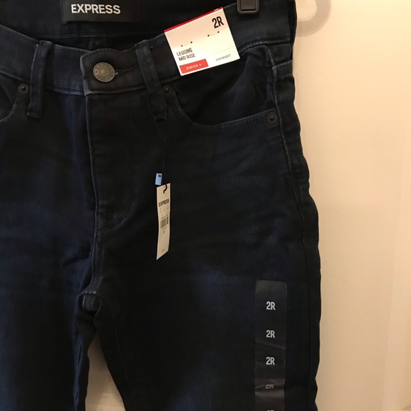 NEW with tags! Midrise, dark wash, Jean leggings - Picture 2 of 5